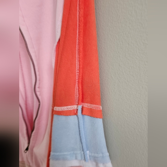 Bucklist Oversized Colorblock Bomber Jacket Raw Edge Med/Large NWT$86 - Picture 11 of 15